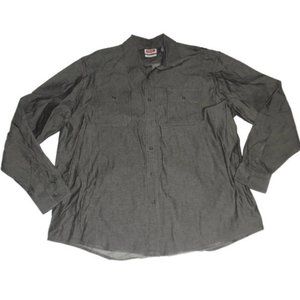 Wrangler Black Denim Button Down Shirt Jean
